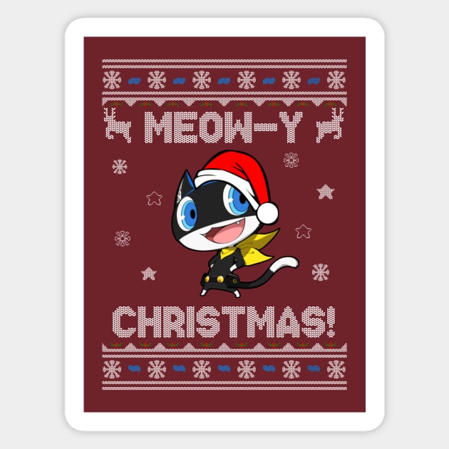 Morgana Meow-y Christmas! Sticker by StebopDesigns